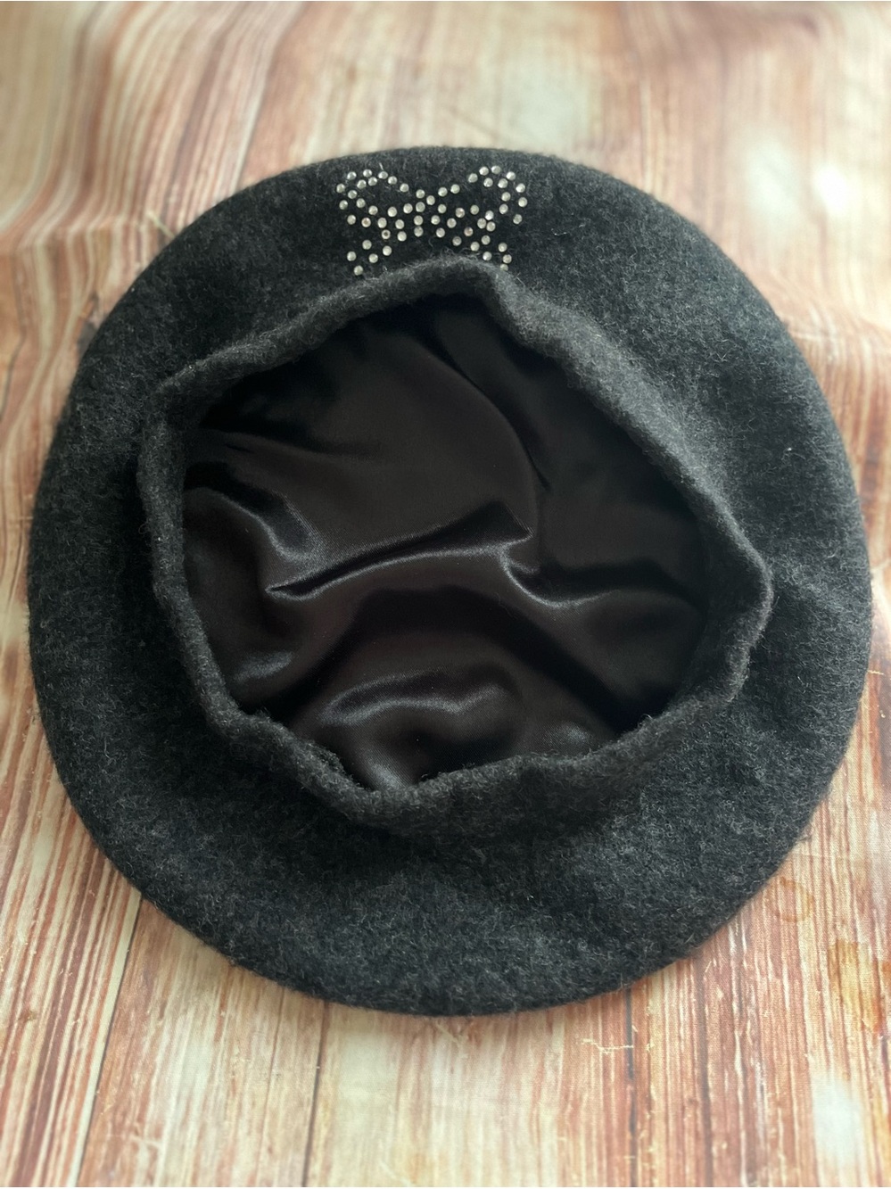 Wool Blend bow detail Beret